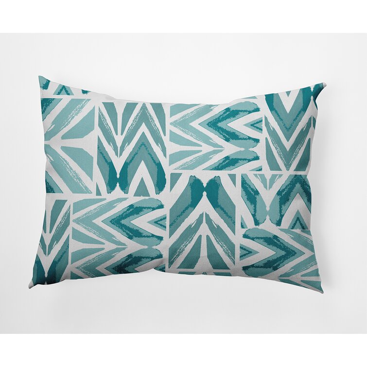 Teal outdoor throw online pillows